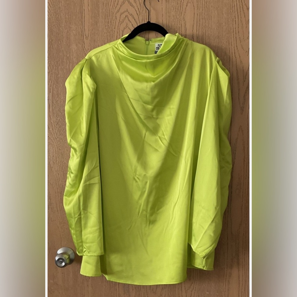 Vibrant Lime Women's Blouse Size S